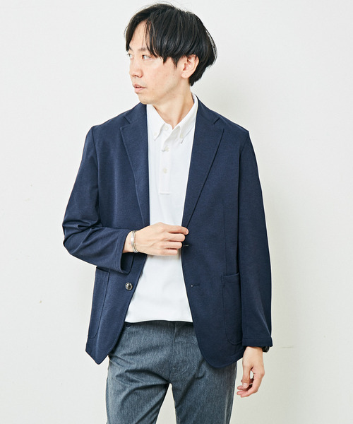AD2010/切替/マルチカラー/テーラードジャケット/XS/ポリエステル MEN'S MELROSE ジャケット テーラードジャケット プライムフレックス