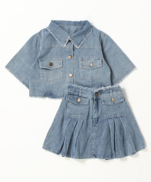 gossip!ロサンゼルス セットアップ デニムジャケット+ ミニスカート