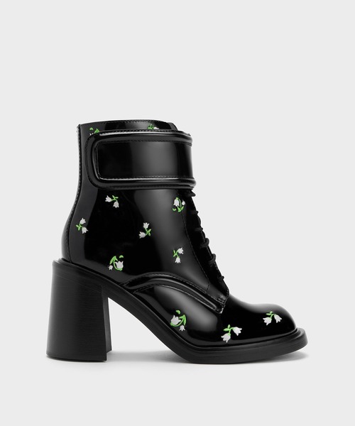 定価24900円　チャールズアンドキース　 ロザリー レザーアンクルブーツ CHARLES & KEITH Rosalie ロザリー レザーアンクルブーツ