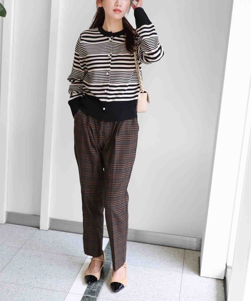 チェックテーパードパンツ｜J'aDoRe JUN ONLINE OUTLET