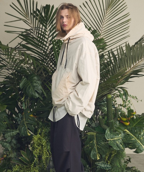 maison special ナイロンプルオーバー MAISON SPECIAL（メゾンスペシャル） パーカー 「UNISEX」Washed Nylon