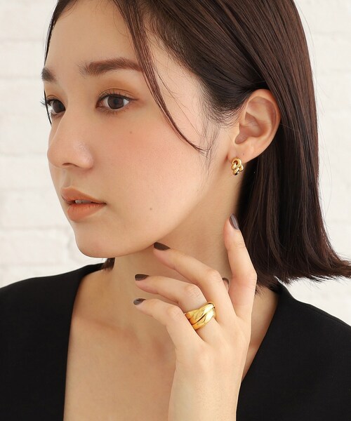 指輪 リング シルバー ボリュームリング ドームトリプル リング GP レディースの画像