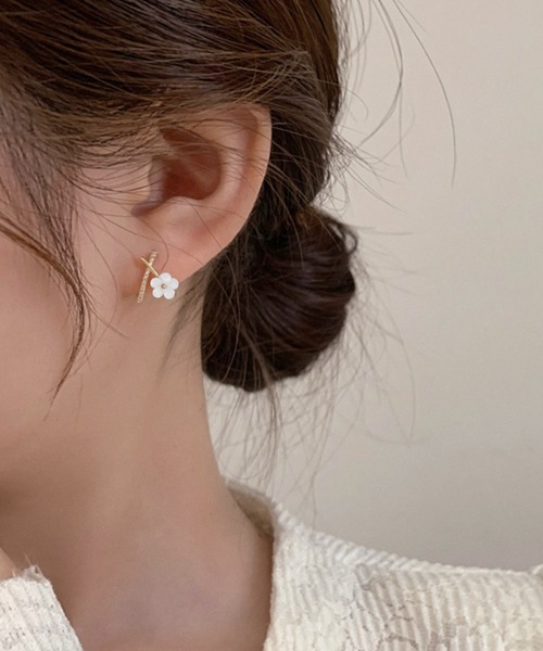 ピアス　No.5172 NO WAY ピアス フラワーモチーフデザインピアス/ペア(RZ
