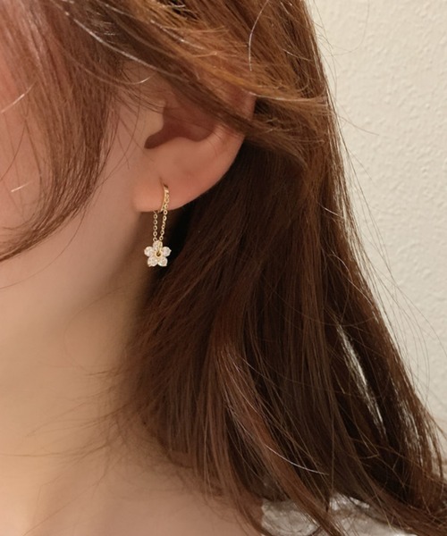 NO WAY ピアス フラワーモチーフデザインピアス/ペア(RZ