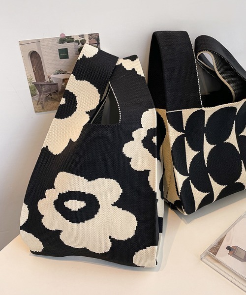 COO+i（クーイ） トートバッグ ニット編みミニトートバッグ レディース
