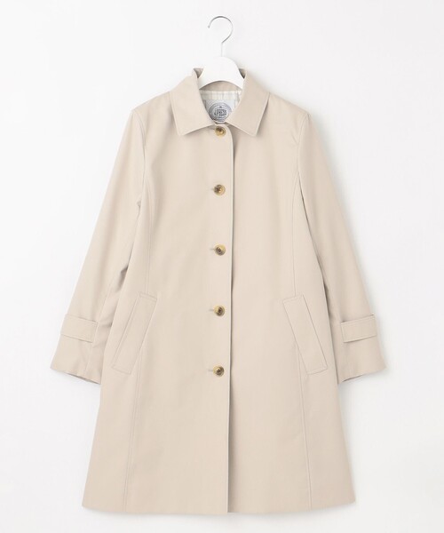 J.PRESS コットン ベーシック ステンカラーコート ベージュ L J.PRESS BASIC】ベーシック ステンカラーコート｜ジェイ・プレスの通販