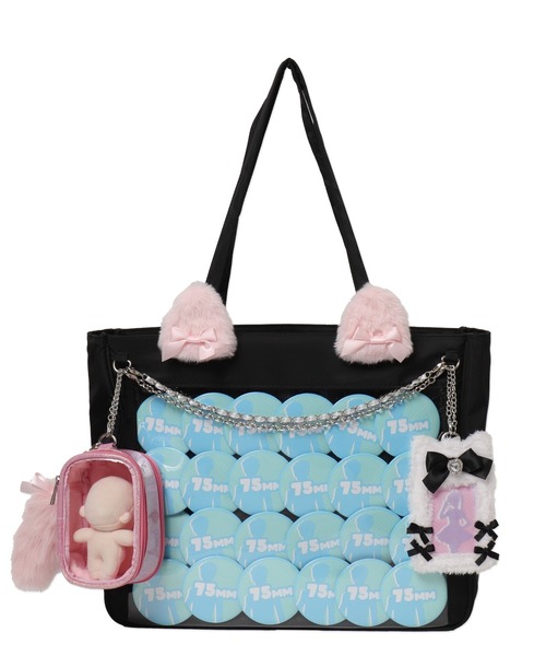 WEGO トートバッグ WEGO/「Lサイズ」ときめきプレーン痛バッグ