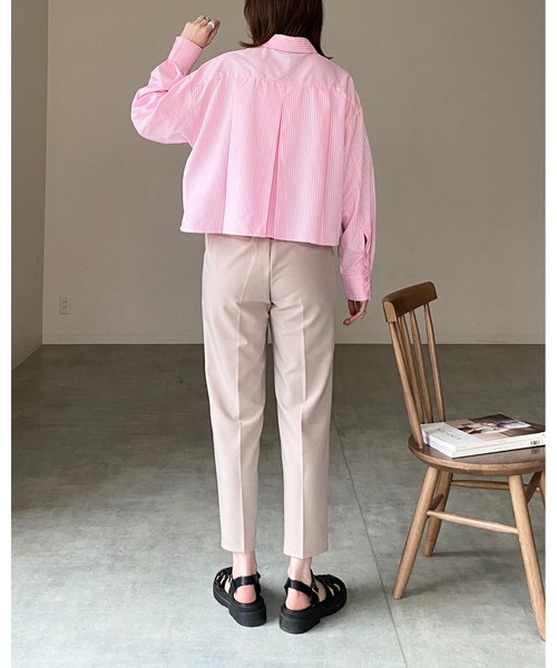 She's Closet ブラウス シャツ レギュラーカラーボリューム