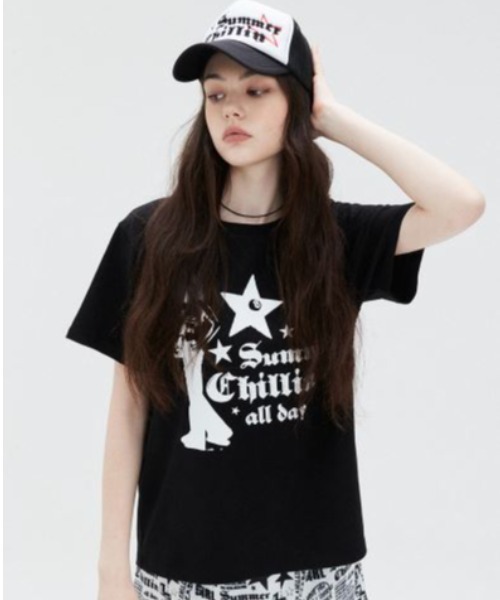 Tシャツ・カットソー [LUVISTRUE]SH SHOW US TEE LUVISTRUE tシャツ SU SUMMER CHILLIN TEE レディース