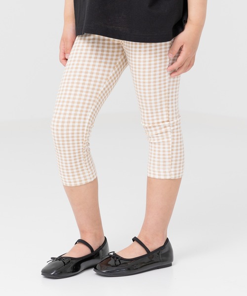 chil2 レギンス スパッツ 7分丈 ギンガムチェック レギンス キッズ