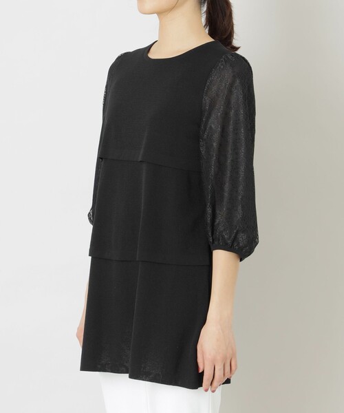 TO BE CHIC（トゥー ビー シック） チュニック レースコンビ プル 
