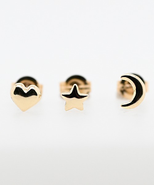 ピアス K10　Cookie　シングルピアス レディースの画像