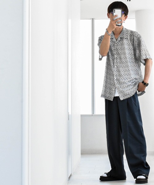 Pants ワイド パンツ ワイドパンツ スラックス メンズ レディースS 9 Anytime Songs スラックス ポリエステル ワイドパンツ メンズ