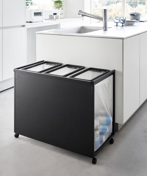 tower ゴミ箱 ダストボックス tower（タワー）目隠し分別ダストワゴン