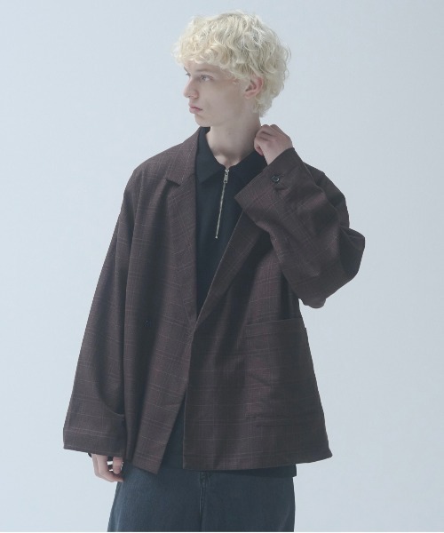クラシックチェックジャケット DOOPZ ジャケット テーラードジャケット Classic Check Double