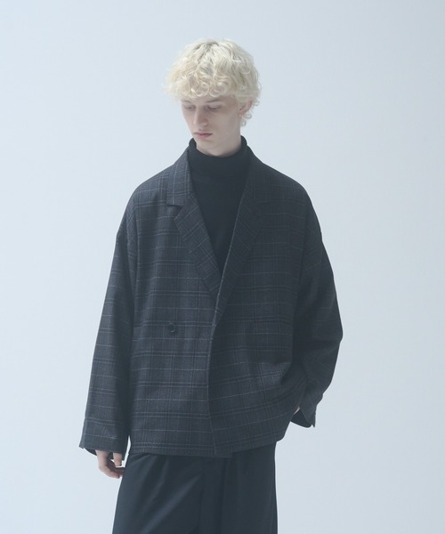 DOOPZ ジャケット テーラードジャケット Classic Check Double