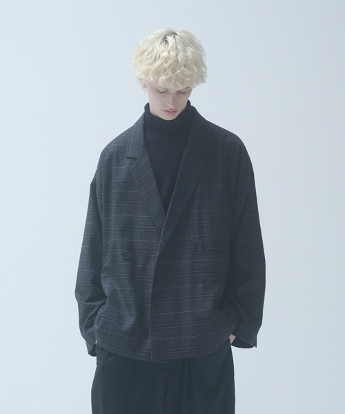 リュクス チェック ダブル ジャケット 9569 STYLE DELI ジャケット テーラードジャケット 「LUXE」グレン