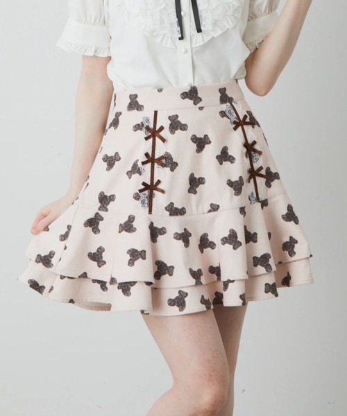 Ank Rouge スカート くまちゃんコーデュロイスカート : ZOZOTOWN Yahoo 