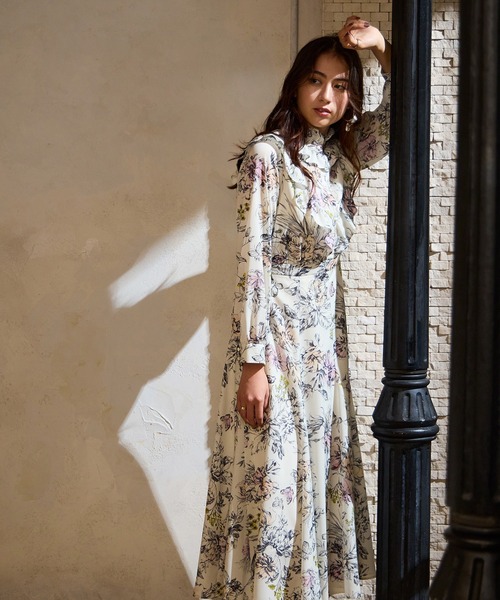 Audie a Muses ワンピース フラワープリントワンピース : ZOZOTOWN