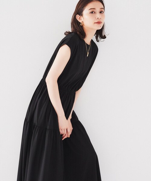 UNTITLED コットン なめらかな肌触り カットソー ロングワンピース 2 UNTITLED ワンピース 「コットン100/なめらかな肌触り