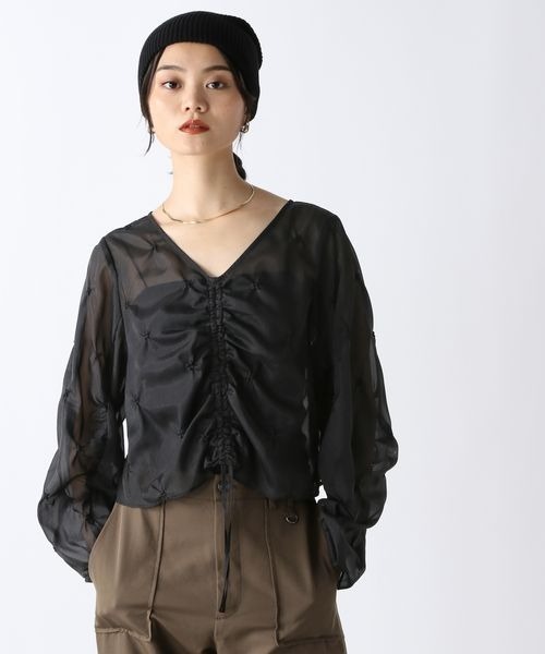 ジーナシス　2wayトップス『きい』 楽天市場】【SALE／30%OFF】(W)Tツイル2WAYカフスSH JEANASIS