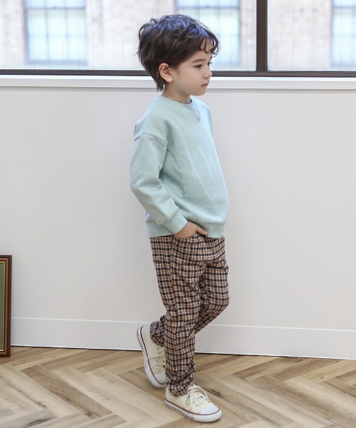 n.o.u.s パンツ チェック柄ロングパンツ キッズ 子供服 男の子 女の子