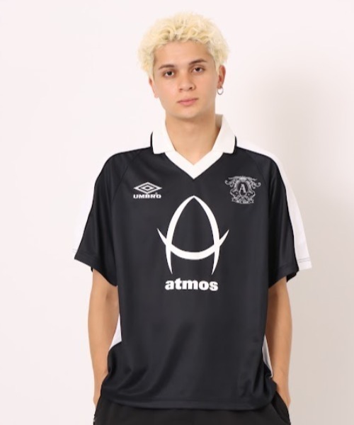 UMBRO X atmos SOCCER JERSEY BLACK アンブロ UMBRO x atmos LS SOCCER