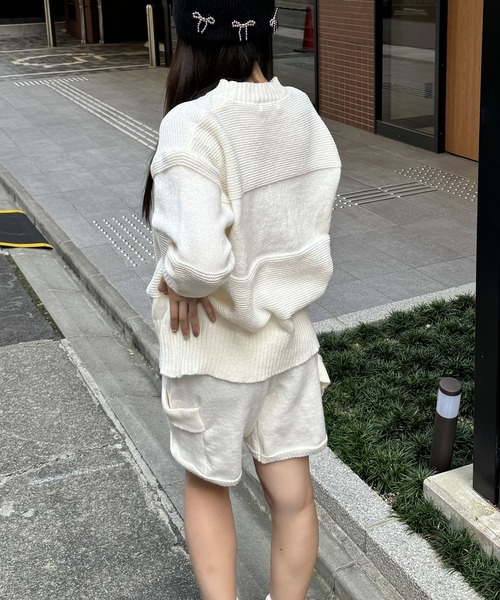 madrepadre セットアップ オーバーサイズニットショートパンツ