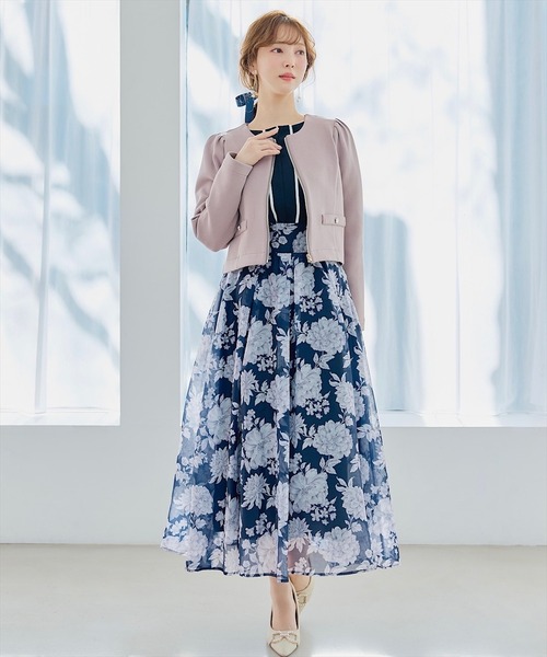 大人気！まとめ一覧 Swingle スカート オリジナルグラデーションフラワーシアー スカート