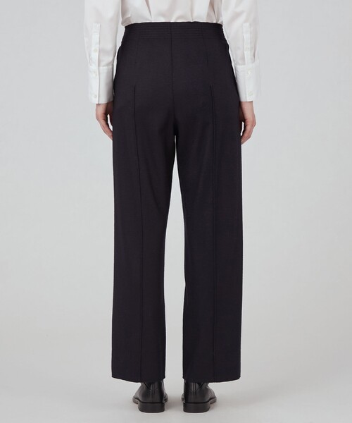 MACPHEE（マカフィー） パンツ 圧縮ニット タックストレートパンツ