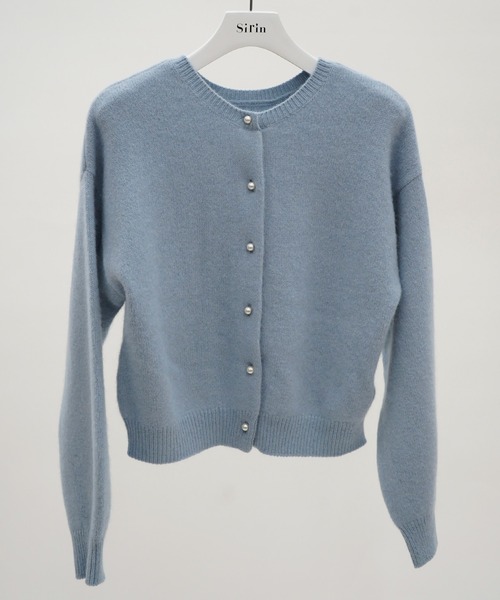 ユナイテッドアローズ UNITED ARROWS ラクーンカーディガン ニット 長袖 厚手 水色 ライトブルー /GV レディース Cardigan｜TOPS｜グリーンレーベル リラクシング（green label