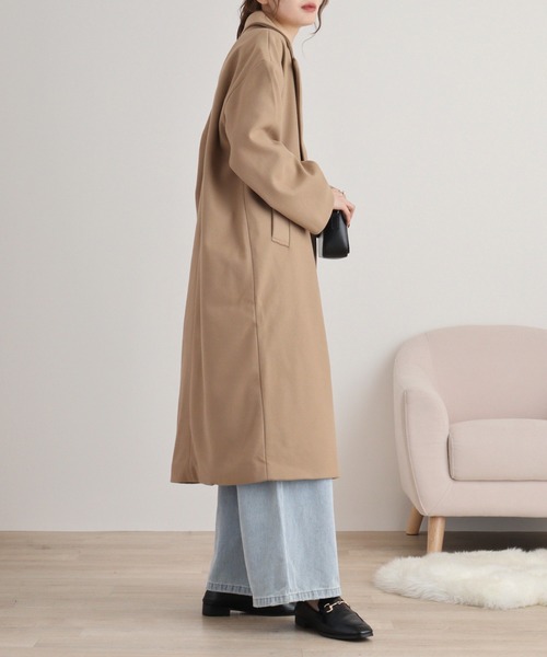 atONE（アットワン） コート アウター ウールライクテーラードコート