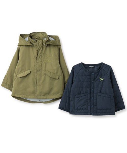 rastart  MADE 恐竜ポケットモッズコート rastart HOME MADE 恐竜ポケットモッズコート