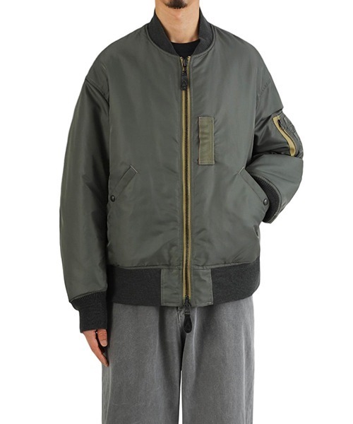 marka ma1 ma-1 / マーカ : MA-1 - nylon twill M24C-18BL02C