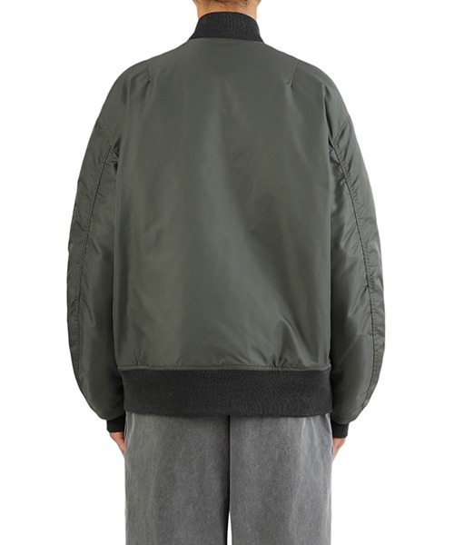 【marka】MA-1 nylon twill セージグリーン marka マーカ MA-1 ナイロンツイル フライトジャケット セージ
