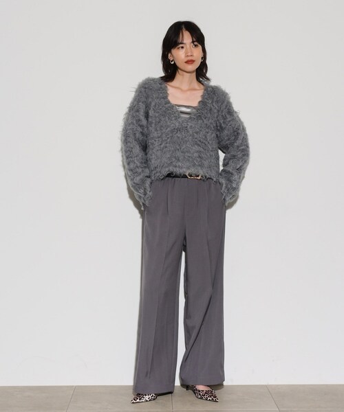 GALLEST / ギャレスト 【WEB限定】Vネックシャギーニット セール】【WEB限定】Vネックシャギーニット（ニット/セーター