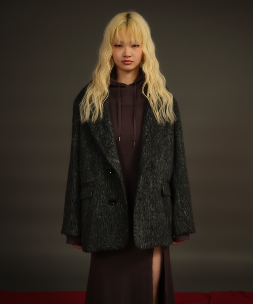 ACLENT（アクレント） コート アウター ルーズシャギーダブル