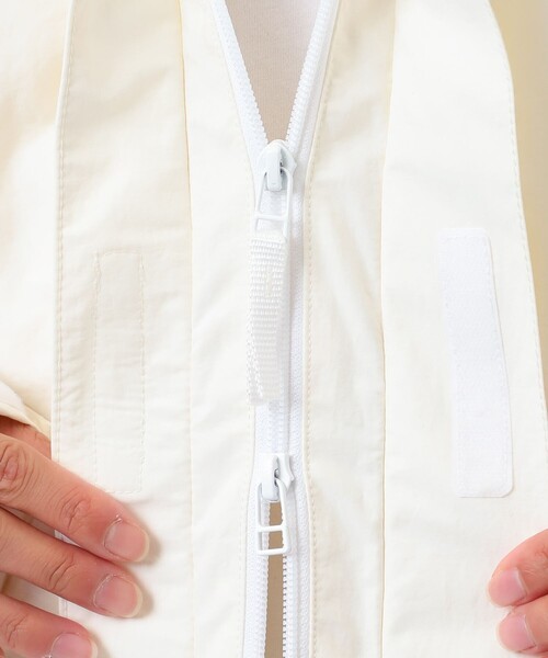 ブルゾン アウター 「別注」 9246-BL03-014 HOOD JACKET WHITE EDITION メンズの画像