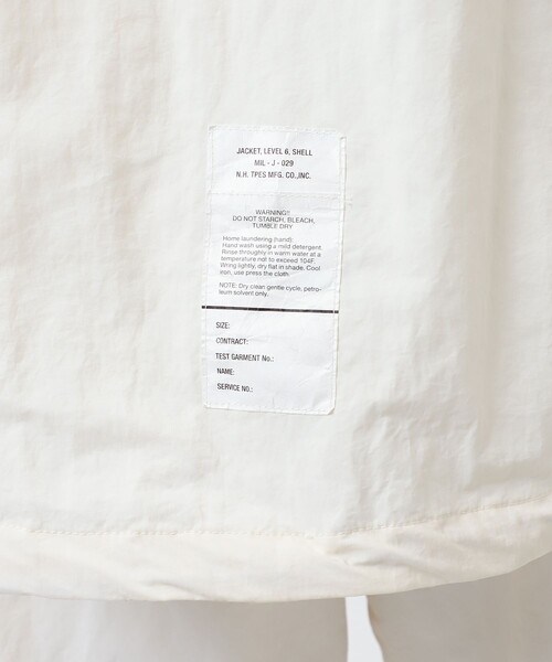 ブルゾン アウター 「別注」 9246-BL03-014 HOOD JACKET WHITE EDITION メンズの画像