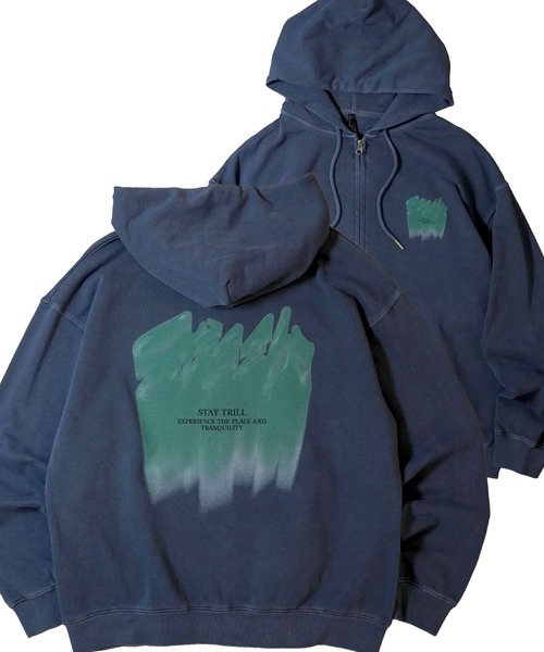 RAKUTAO 112258ページ Starting Over パーカー pigment graphic embroidery zip hoodie