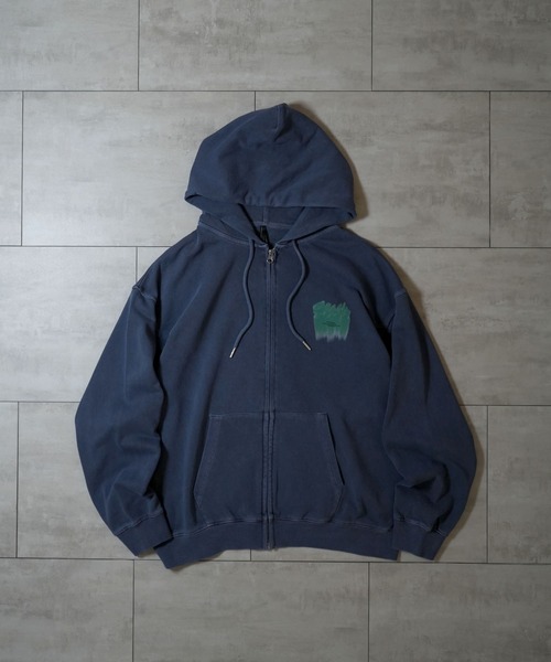 その他 jizowdow Starting Over パーカー pigment graphic embroidery zip hoodie