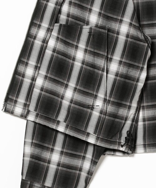 BEAMS ブルゾン アウター ショート チェック メンズ レディース