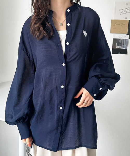 U.S. POLO ASSN.（ユーエスポロアッスン） ブラウス シャツ GeeRA別注