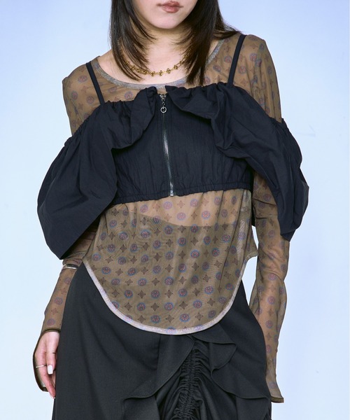 Ezick tシャツ 「Ezick×MUCHA」シアートップス レディース : ZOZOTOWN