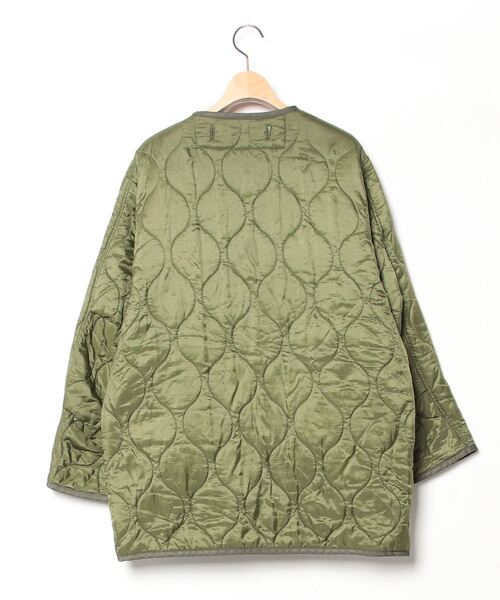 「FREAK'S STORE」 ノーカラージャケット X-SMALL グリーン レディース_画像2