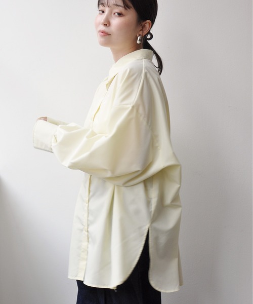 ブラウス シャツ ブロードウエストタックシャツ レディース : ZOZOTOWN