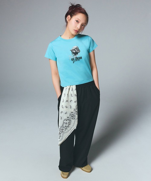 X-girl（エックスガール） パンツ LIGHTWEIGHT EASY PANTS レディース