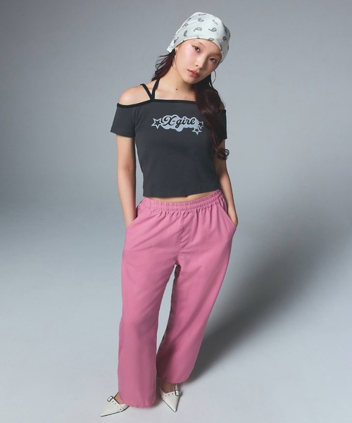 X-girl（エックスガール） パンツ LIGHTWEIGHT EASY PANTS レディース