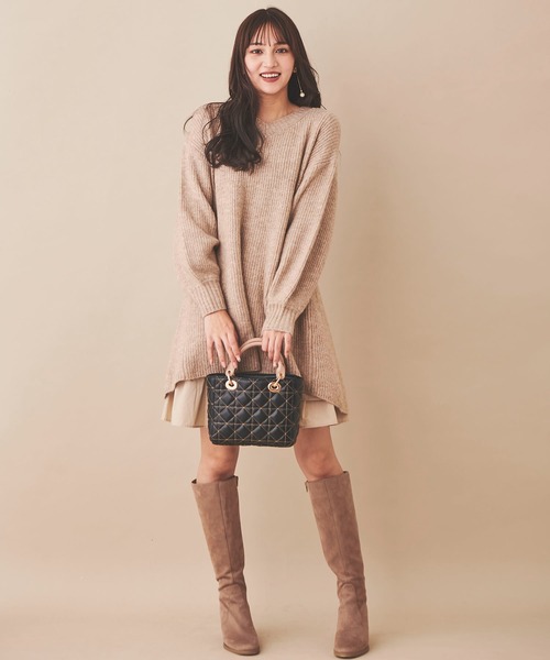 「31 Sons de mode」 ニットワンピース 36 サックスブルー レディース_画像5