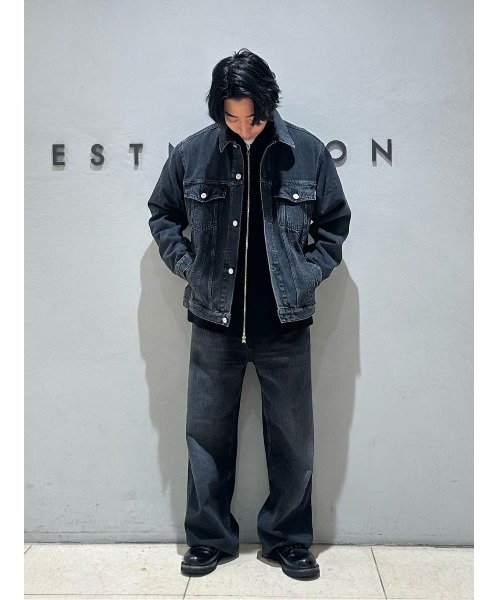 AUTHEN デニムジャケット gジャン ESTNATION / ルーズフィット AUTHEN デニムジャケット gジャン ESTNATION / ルーズフィット